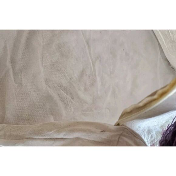 PIER 1 Embroidered Throw Pillow Cover Pink, Purple, Needlpoint Floral 18" CUTE - Picture 8 of 9